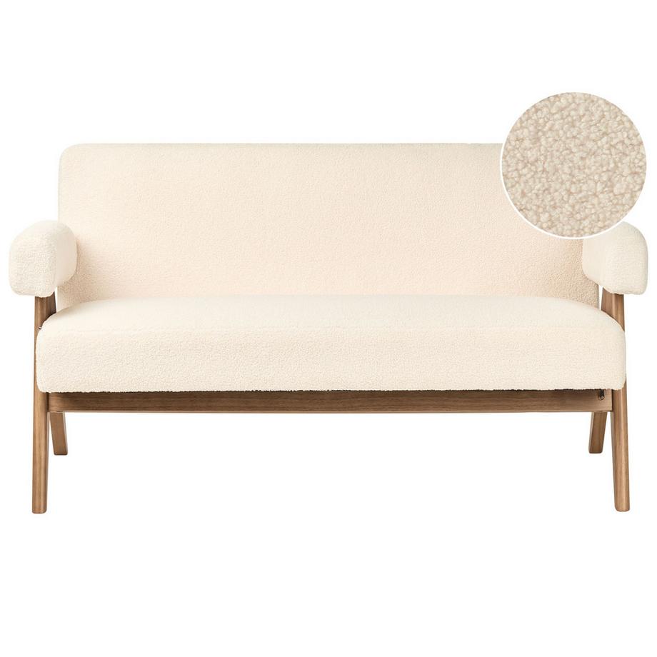 Beliani Canapé 2 places en Bouclé Rétro TAMRE  