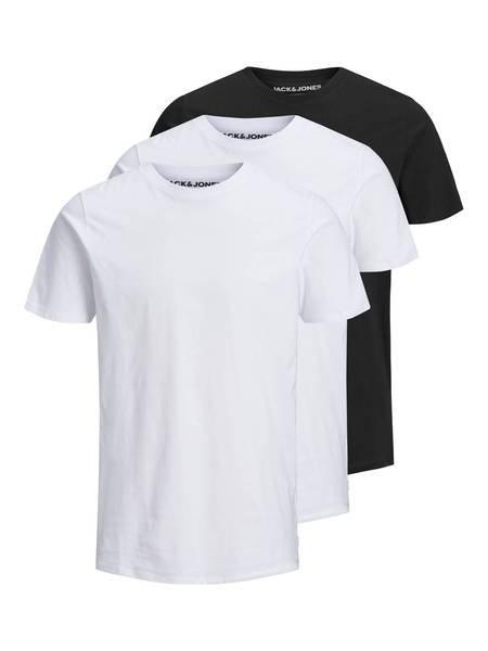 JACK & JONES  T-shirt  Paquet de 3 Confortable à porter-JJEORGANIC BASIC TEE O-NECK 3PK 