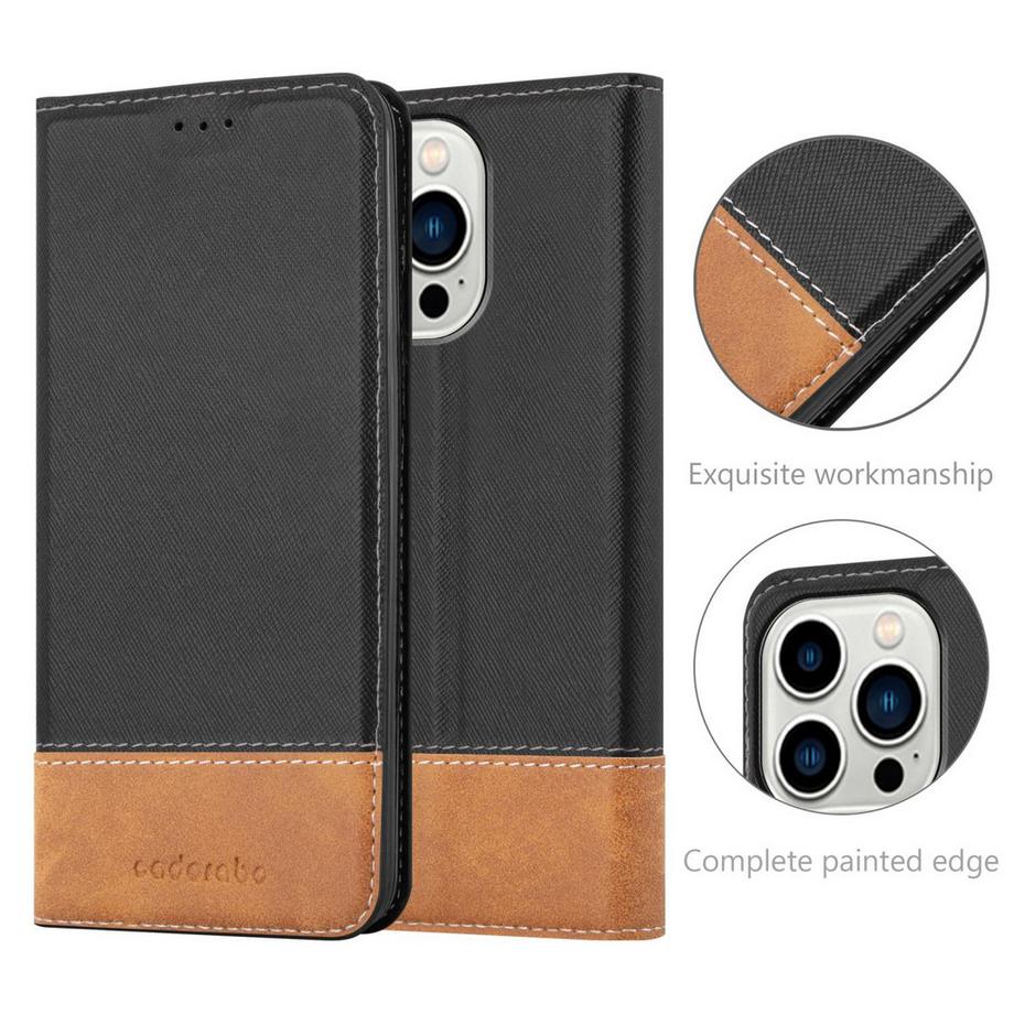 Cadorabo  Housse compatible avec Apple iPhone 14 PRO - Coque de protection avec fermeture magnétique, fonction de support et compartiment pour carte 