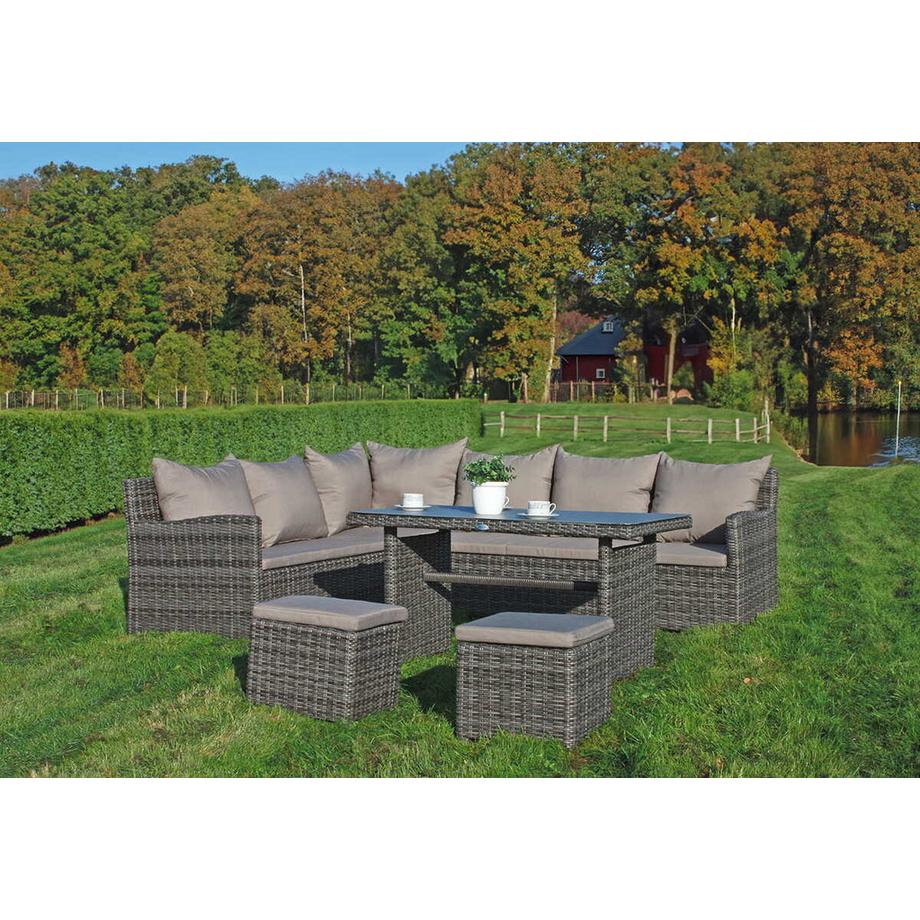 mutoni Gartenlounge Oviedo dunkelgrau  