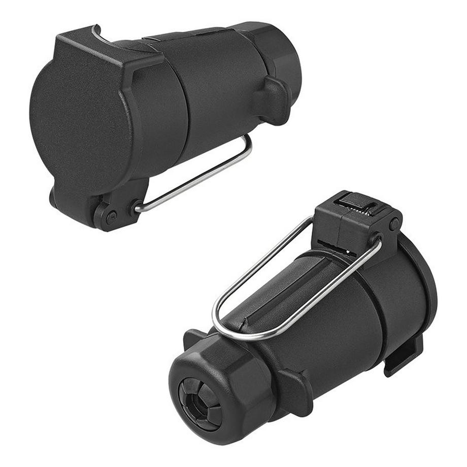 Pricenet  Prise 7 broches PVC volante avec crochet 