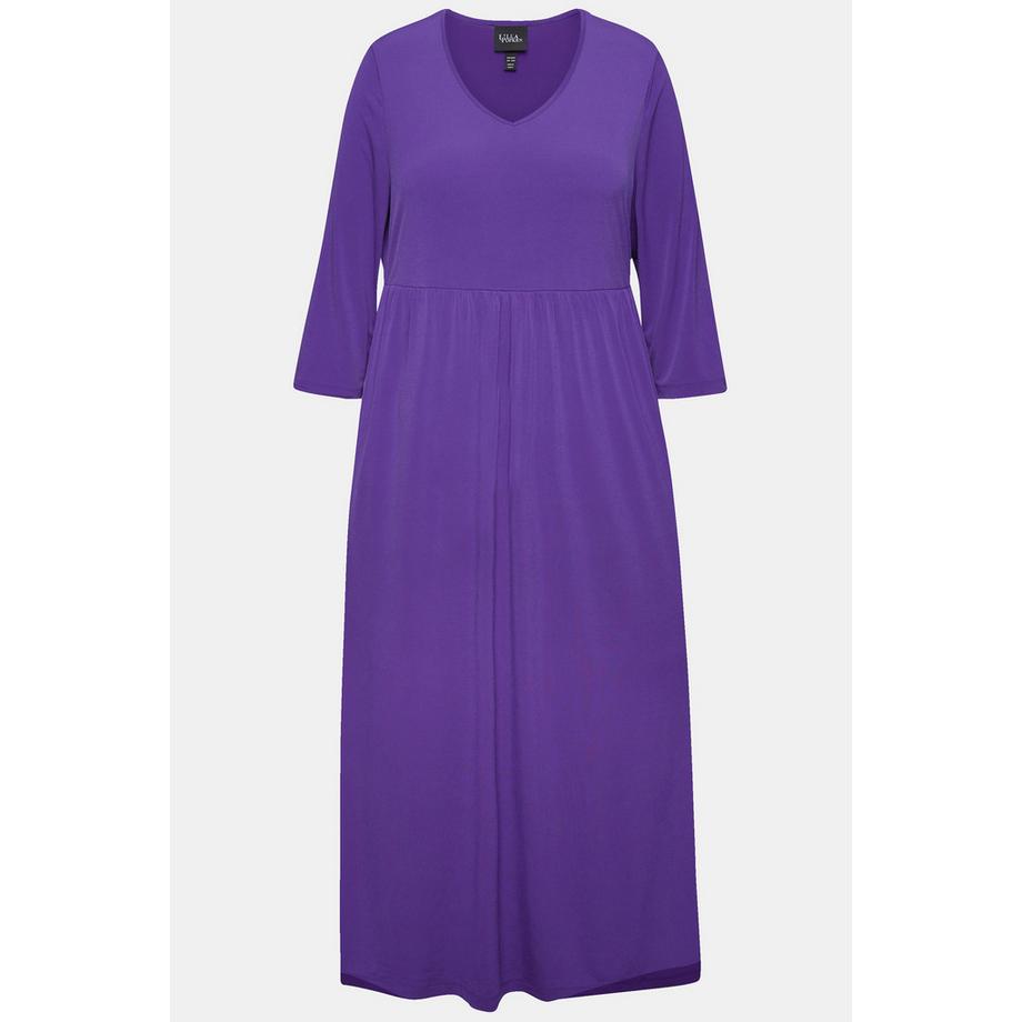 Ulla Popken Abito in jersey A-line Scollo a V Maniche 3/4  