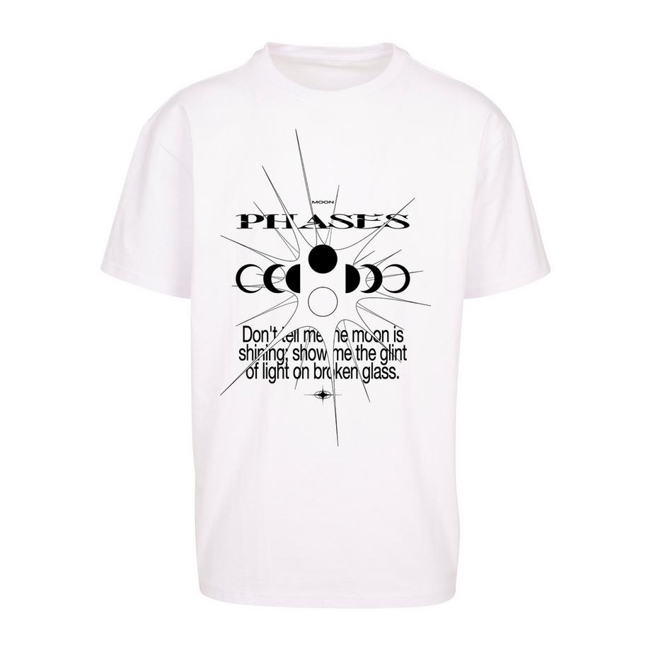 URBAN CLASSICS Moon Phases Grafik Print T-Shirt  