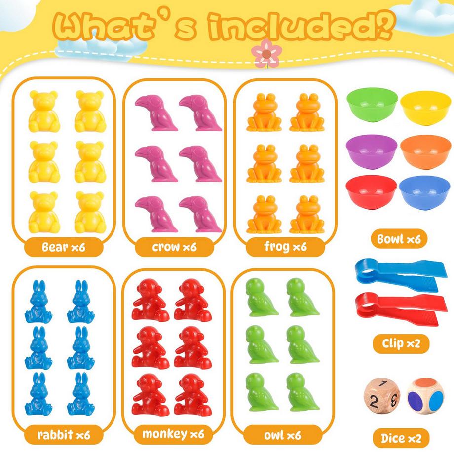 Activity-board  Spielzeug Passende Sortierbecher und Pinzetten für Kinder 