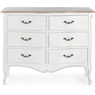 mutoni Commode en bois 6 tiroirs Justine  