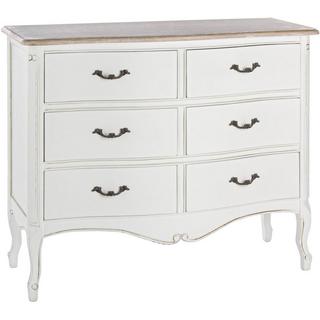 mutoni Commode en bois 6 tiroirs Justine  