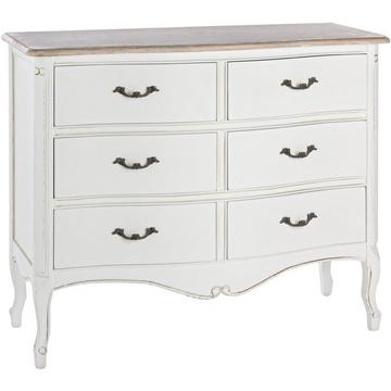 Commode en bois 6 tiroirs Justine