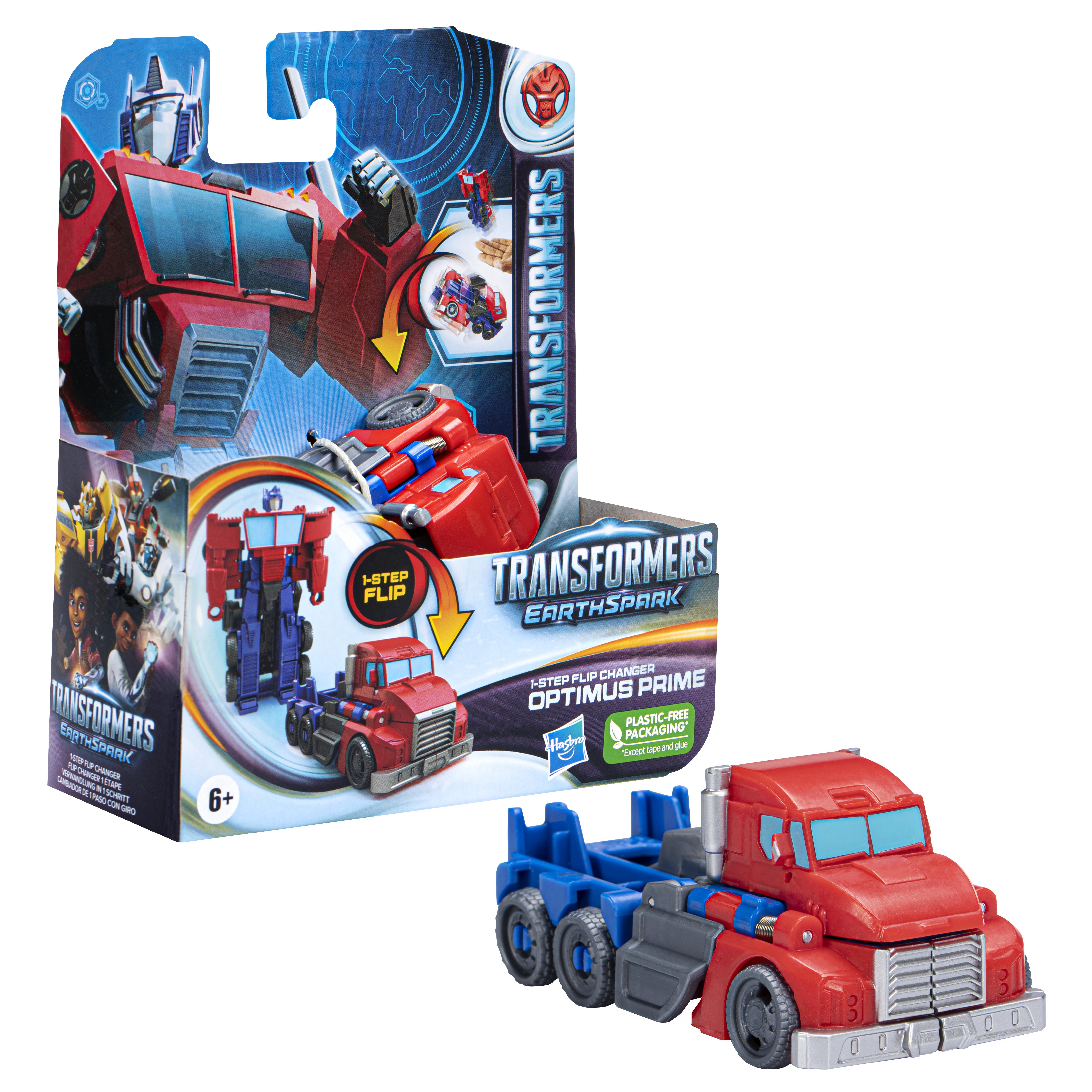 Hasbro  Transformers EarthSpark 1-Step Flip Changer Optimus Prime (10cm) 