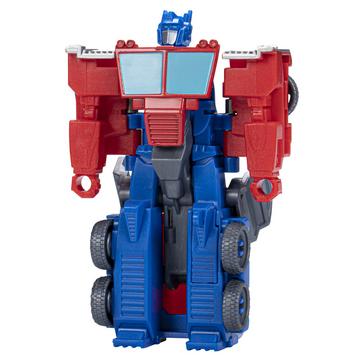 Transformers EarthSpark - Action figure di Optimus Prime da 10 cm, conversione in 1 passaggio con lancio in aria, giocattolo per bambini e bambine dai 6 anni in su