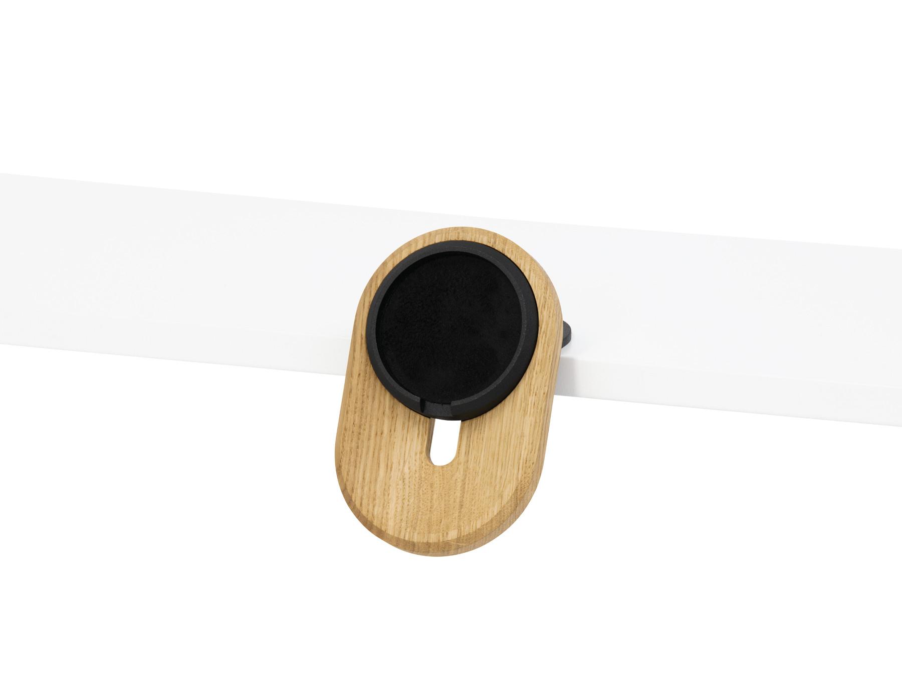 Oakywood  MagSafe iPhone Desk Shelf Mount - Support multifonctionnel pour iPhone - monté sur une étagère - chêne 