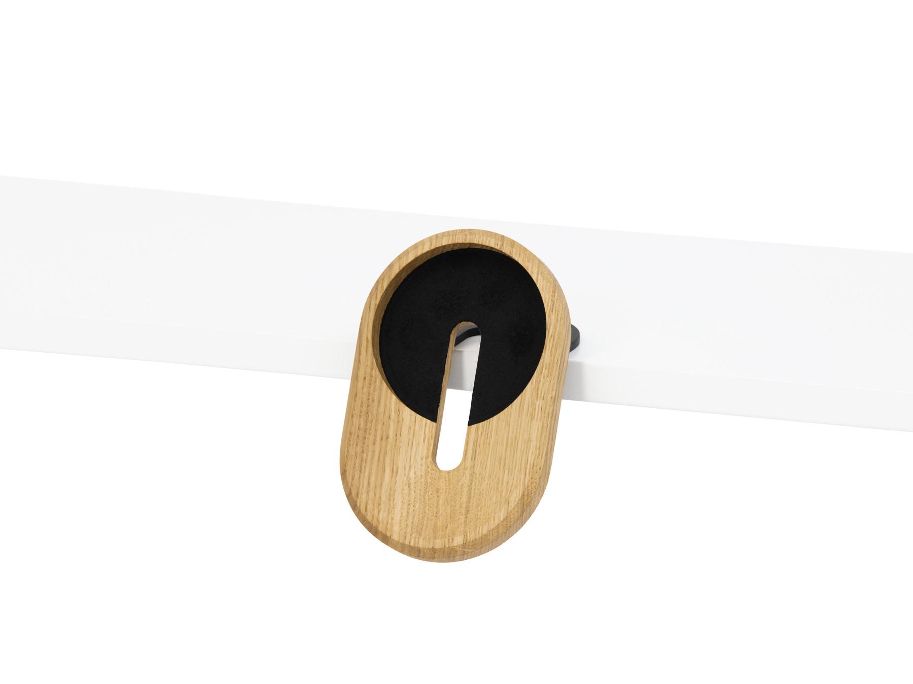 Oakywood  MagSafe iPhone Desk Shelf Mount - Support multifonctionnel pour iPhone - monté sur une étagère - chêne 