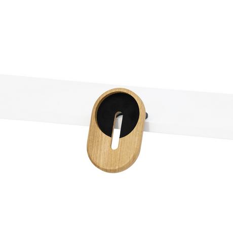 Oakywood  MagSafe iPhone Desk Shelf Mount - Support multifonctionnel pour iPhone - monté sur une étagère - chêne 