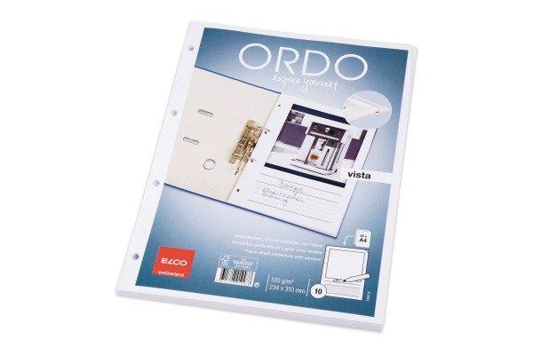 elco ELCO Organisationsmappen Ordo Vista 73692.10 weiss, 120g, gelocht 10 Stück  