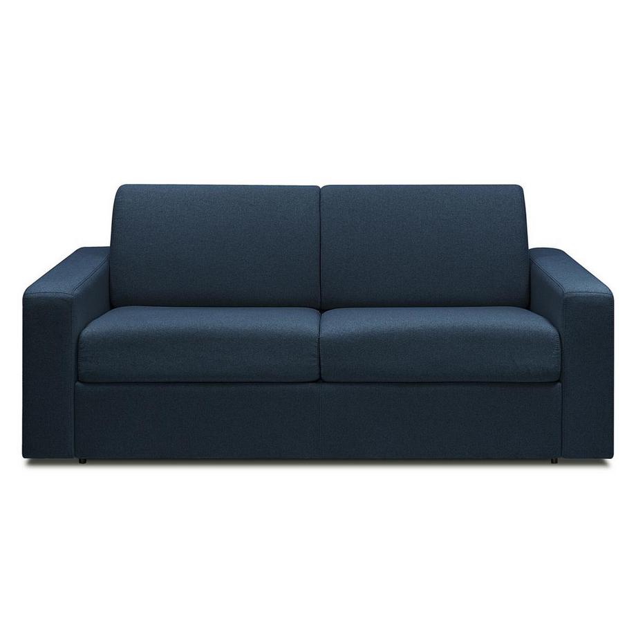Vente-unique Canapé 3 places convertible express en tissu bleu nuit COGLIO  