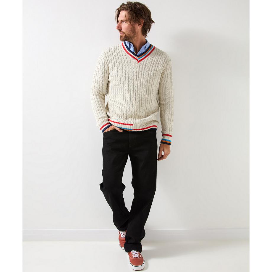 Joe Browns Pull torsadé classique preppy col en V  