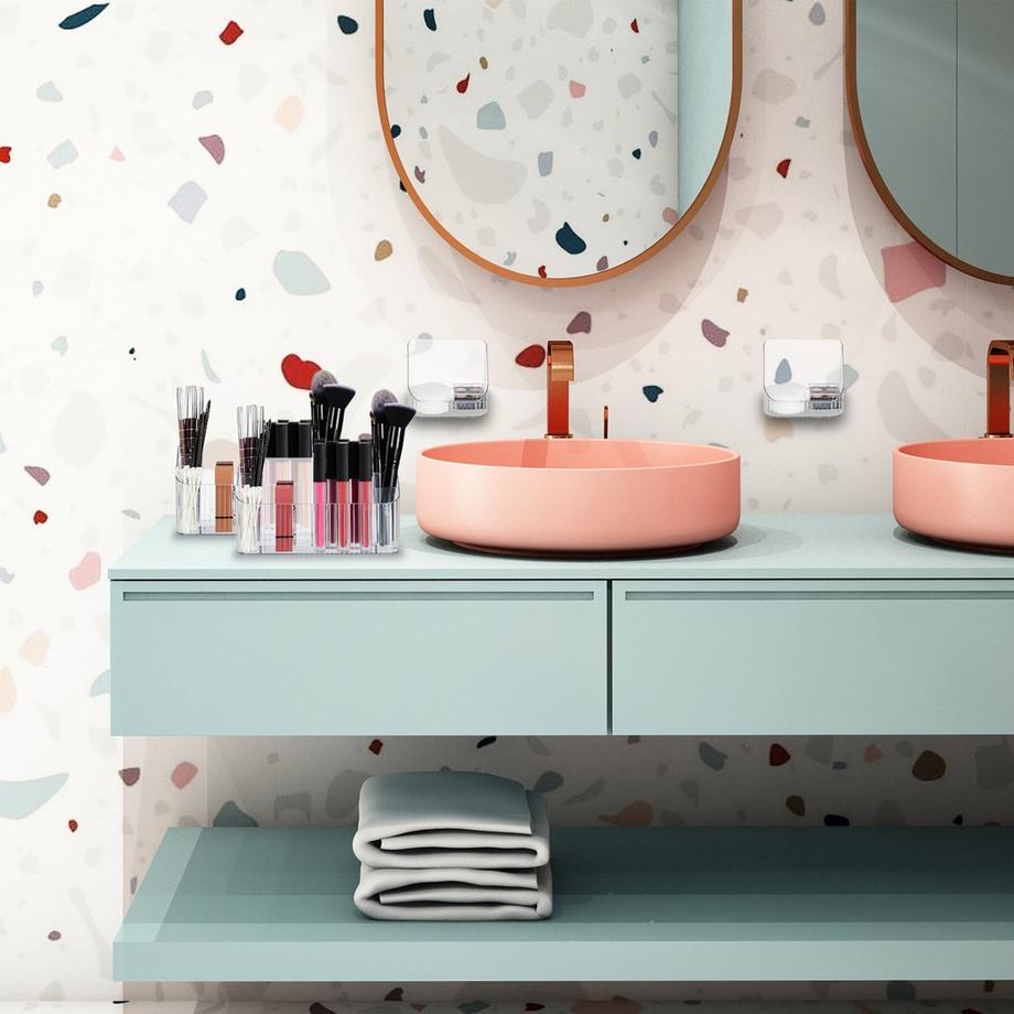 Northix Set di organizer per prodotti di bellezza, 8 scomparti  