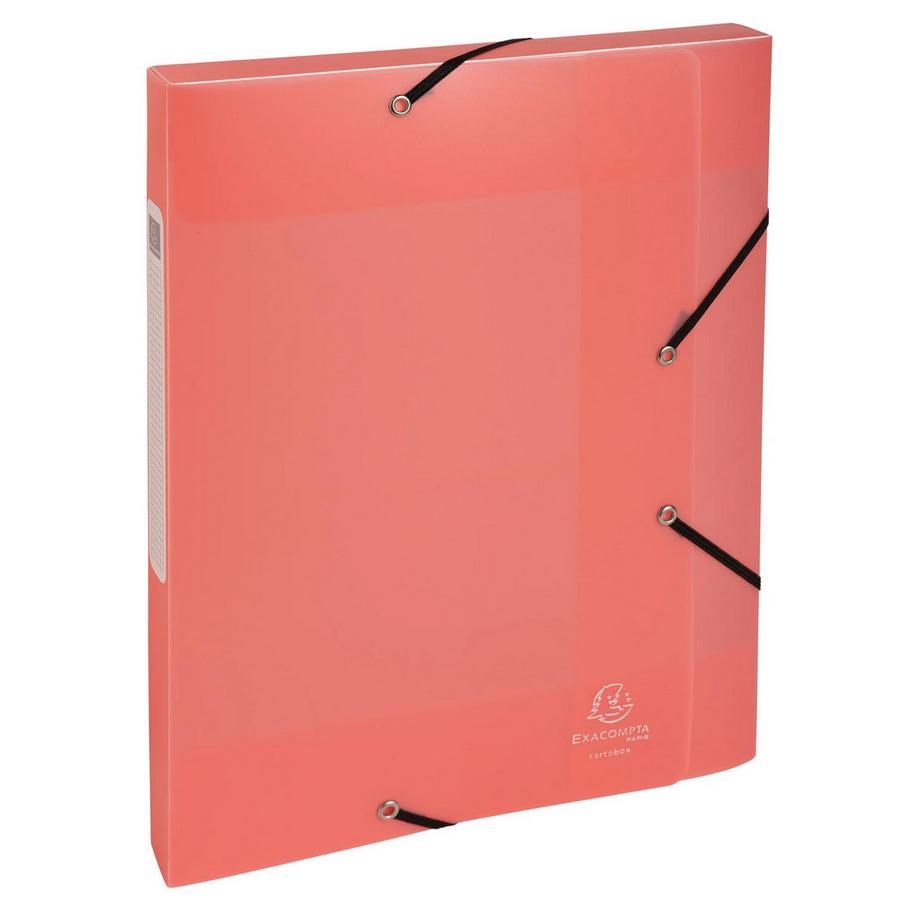 Exacompta Boite de classement Cartobox livrée à plat Dos 25mm Polypropylène Chromaline pastel - A4 - x 10  