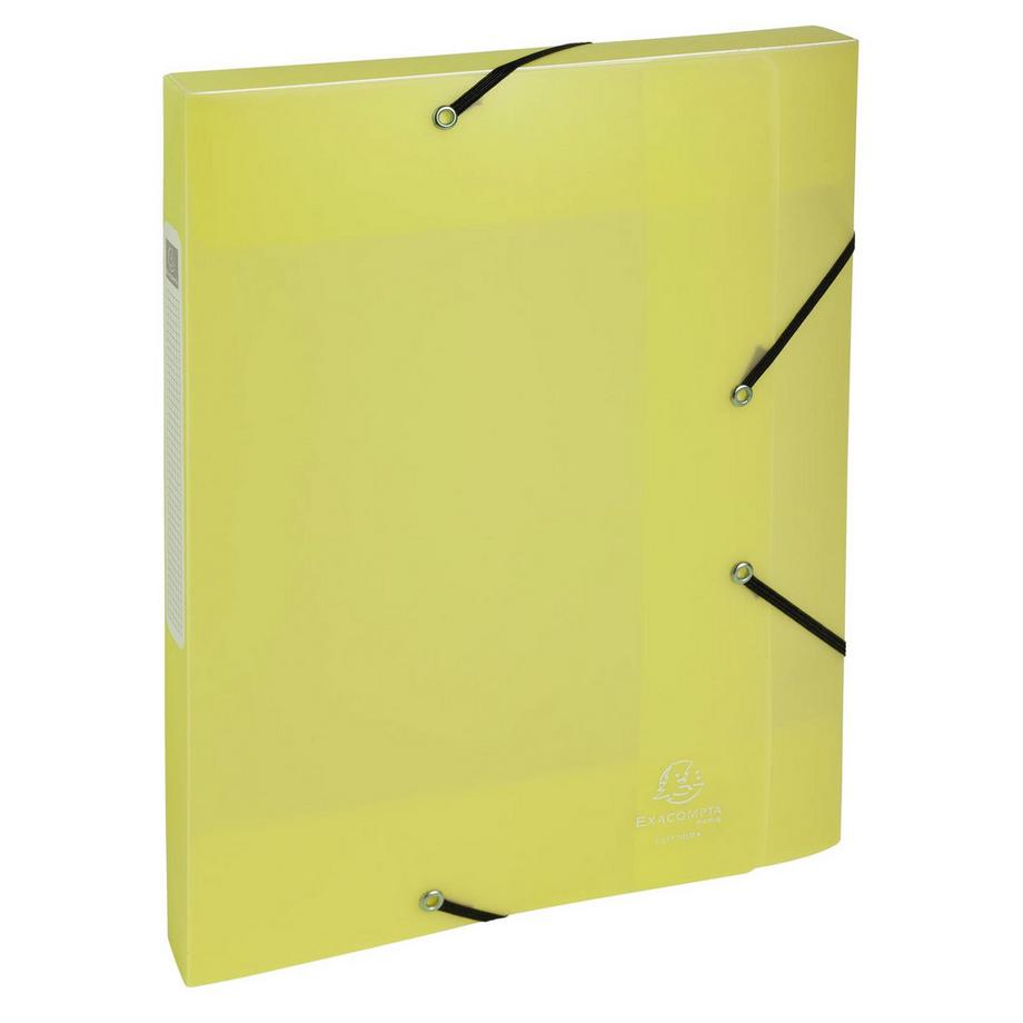 Exacompta Boite de classement Cartobox livrée à plat Dos 25mm Polypropylène Chromaline pastel - A4 - x 10  