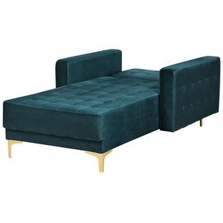 Beliani Chaise longue en Velours Moderne ABERDEEN  