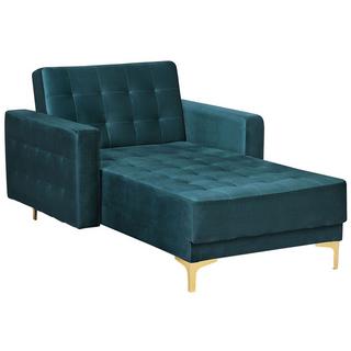 Beliani Chaise longue en Velours Moderne ABERDEEN  