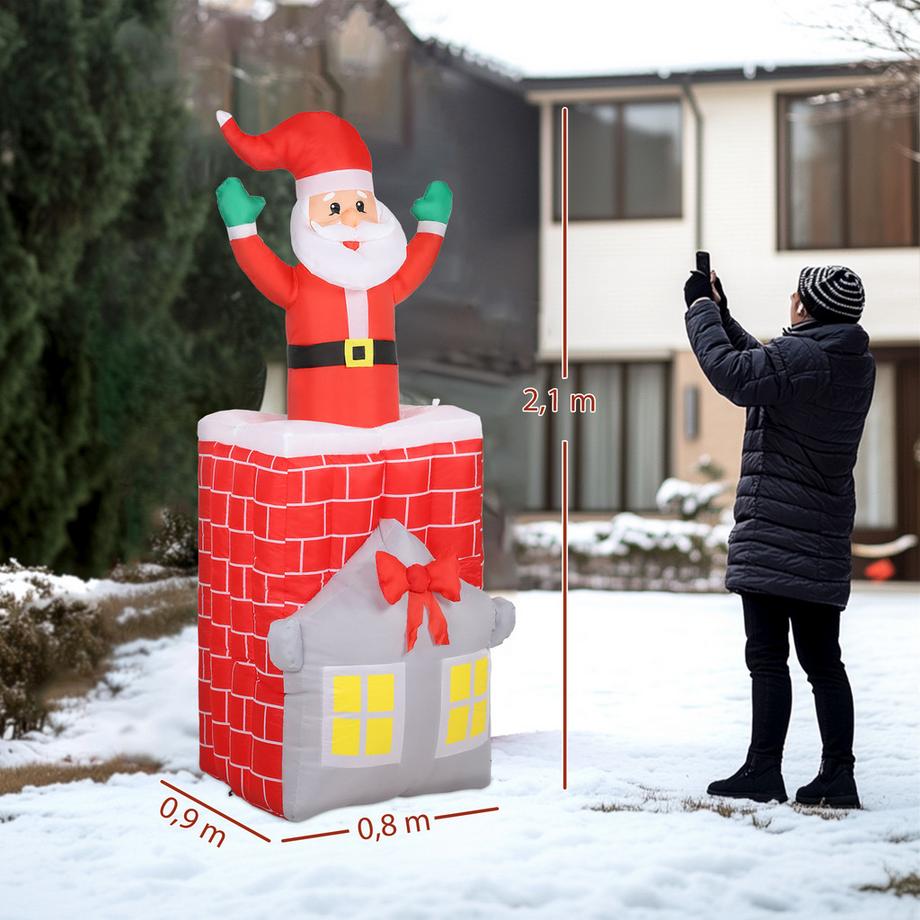 Outsunny Aufblasbare Weihnachtsdeko  