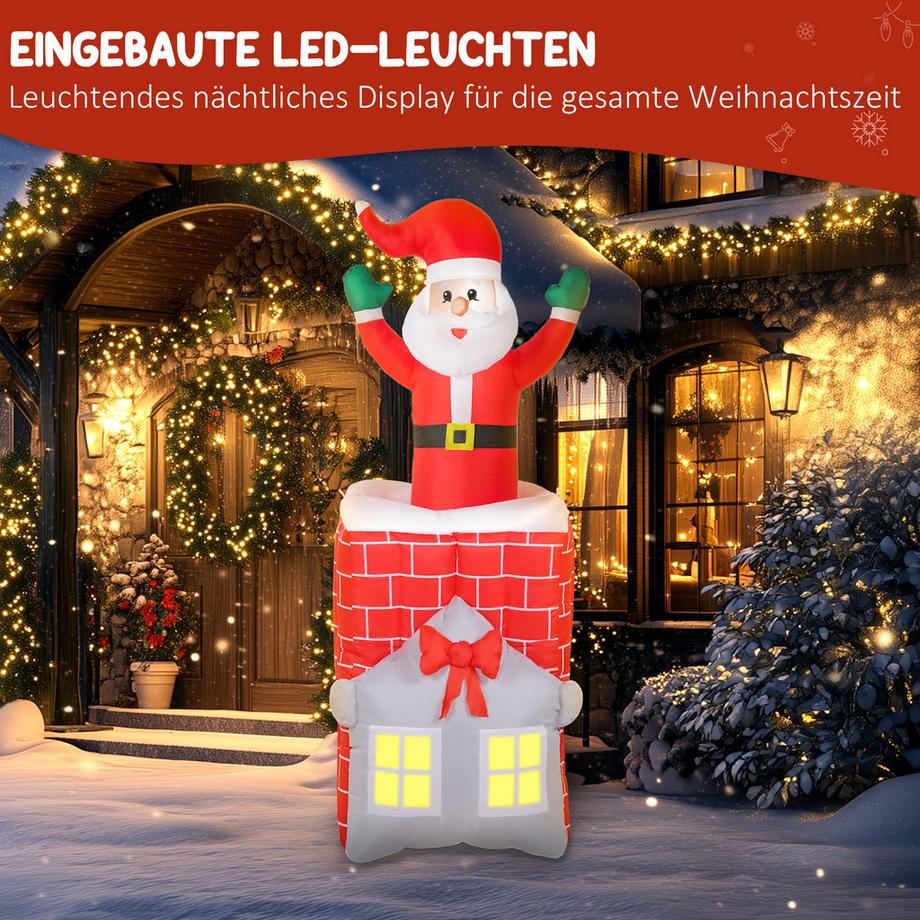 Outsunny Aufblasbare Weihnachtsdeko  