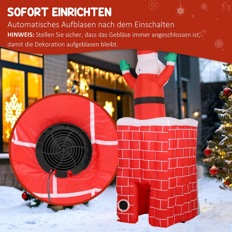 Outsunny Aufblasbare Weihnachtsdeko  