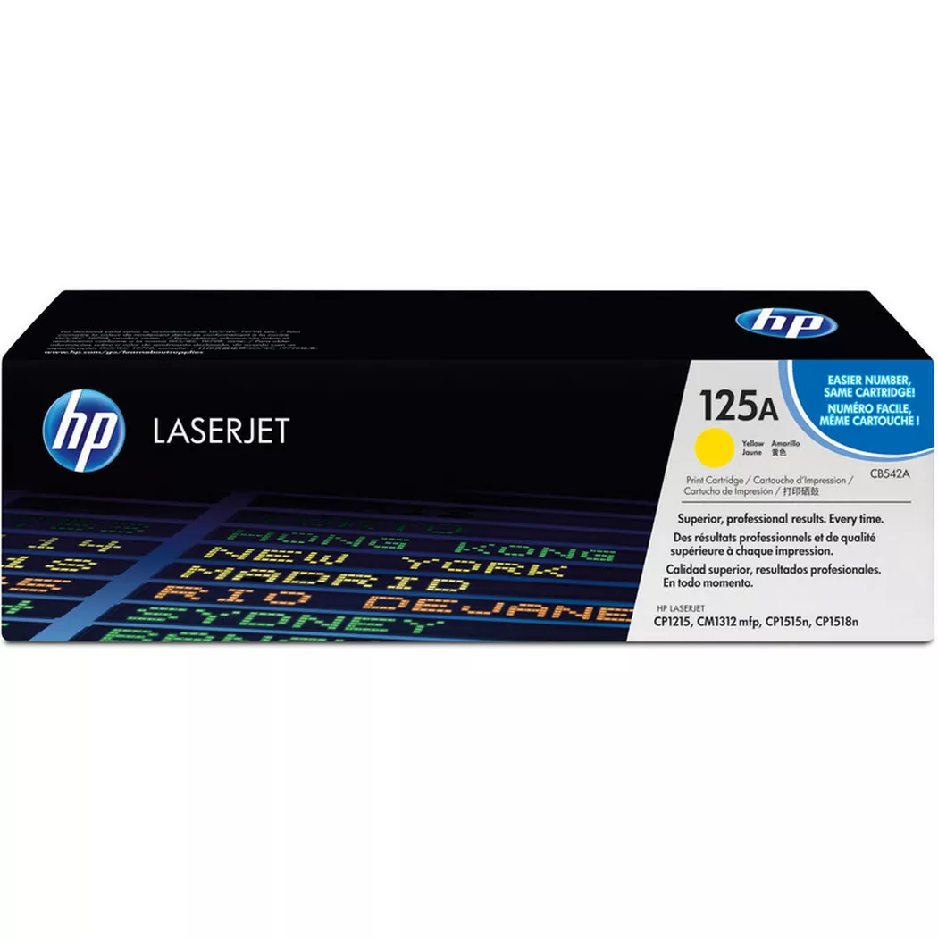 Hewlett-Packard – HP Toner-Modul 125A yellow CB542A Color LJ CP 1210 1400 Seiten, Gelb Bunt, One Size