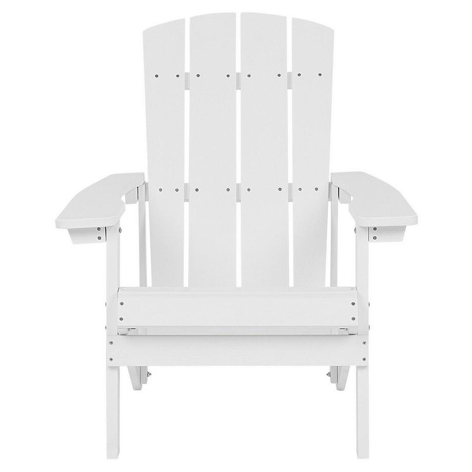 Beliani Gartenstuhl aus Kunstholz Retro ADIRONDACK  