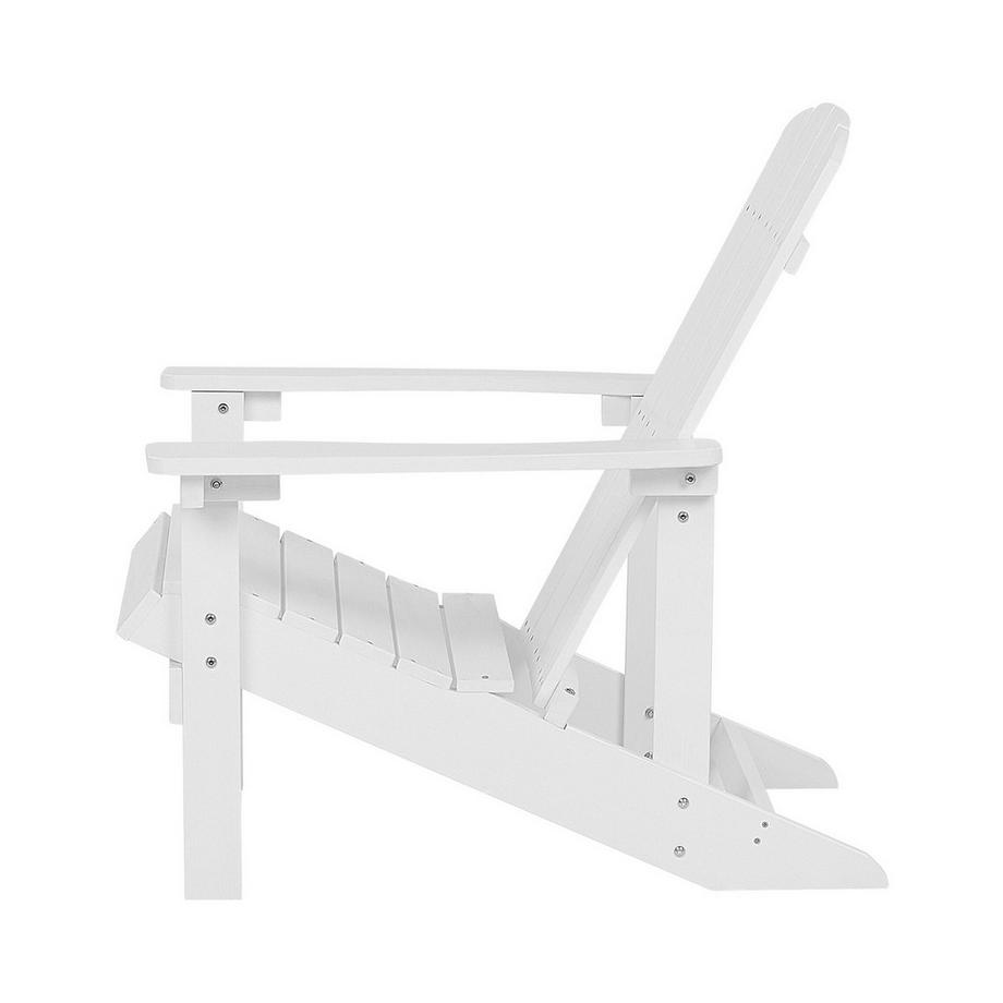 Beliani Gartenstuhl aus Kunstholz Retro ADIRONDACK  