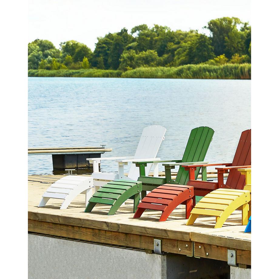 Beliani Gartenstuhl aus Kunstholz Retro ADIRONDACK  