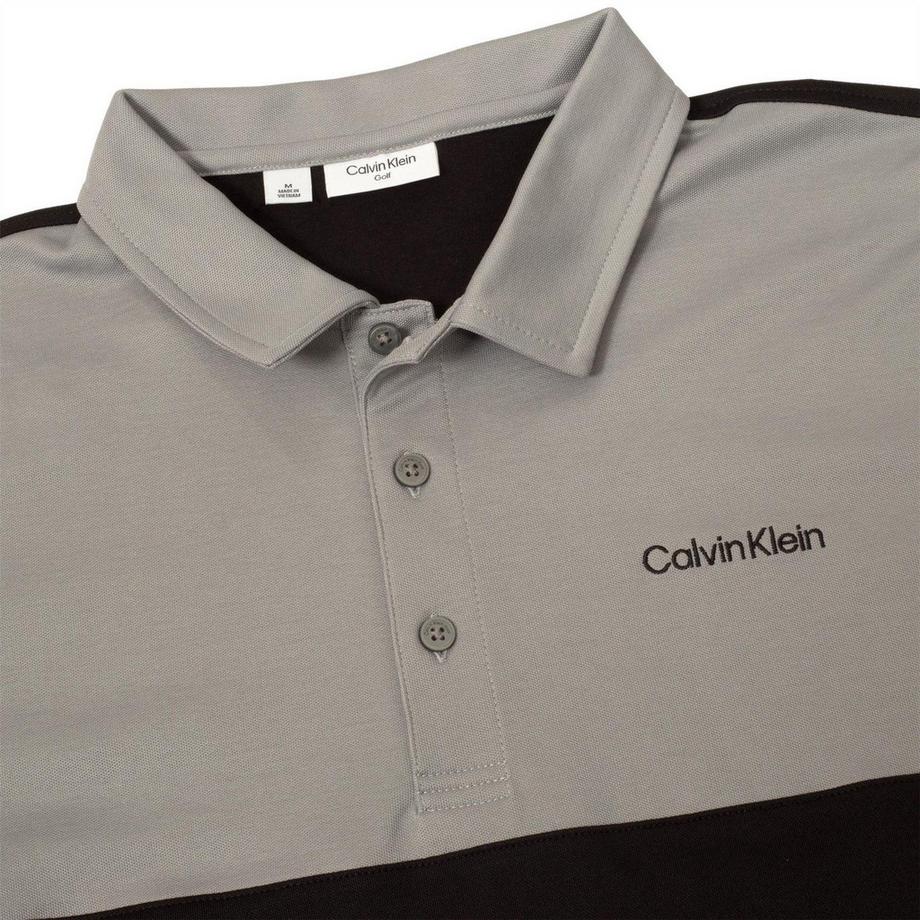 Calvin Klein Polo Motif Blocs de Couleurs avec Col  