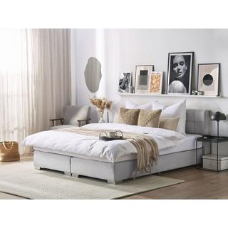 Beliani Lit Boxspring en Polyester Moderne ADMIRAL  