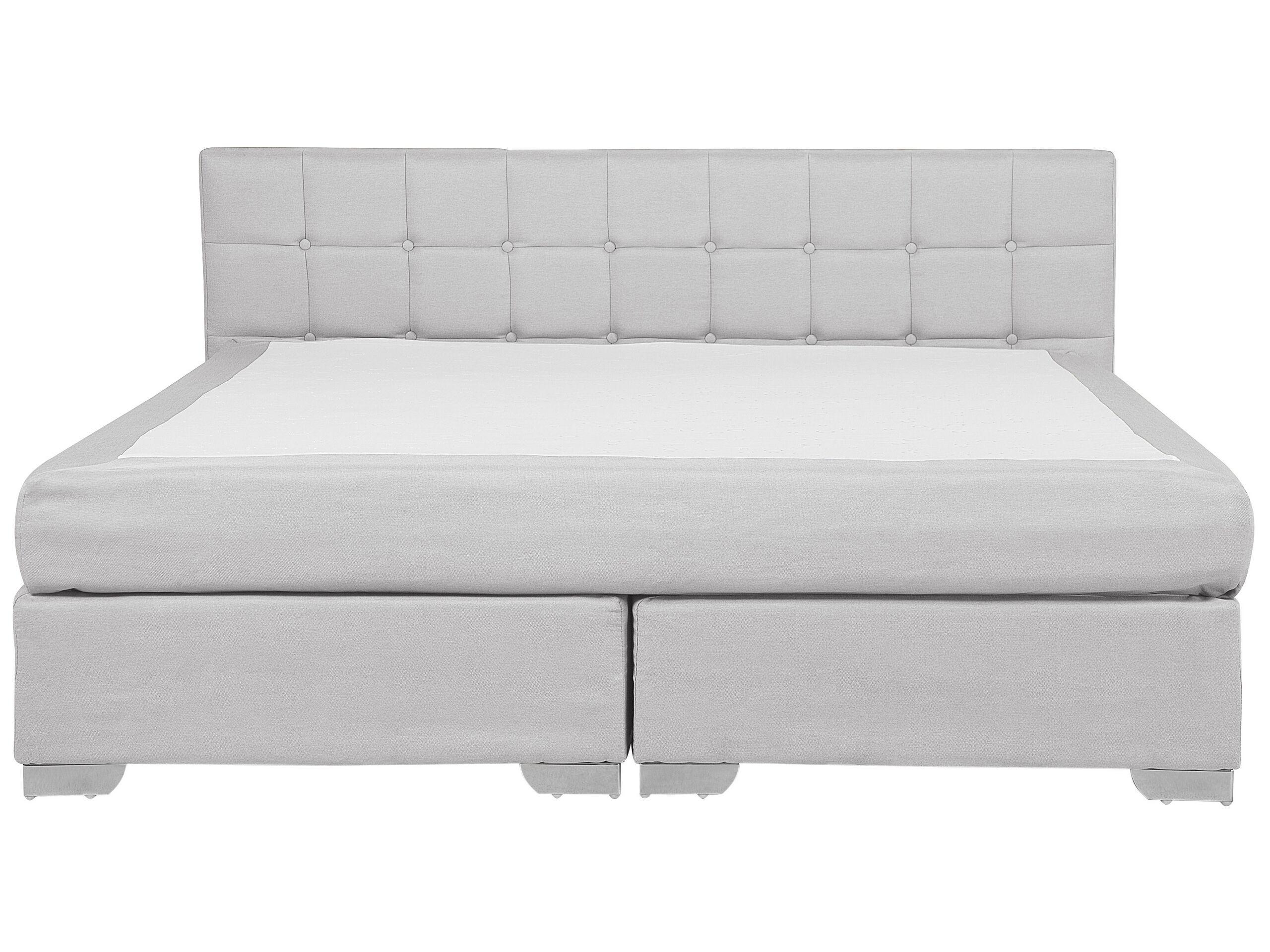 Beliani Lit Boxspring en Polyester Moderne ADMIRAL  