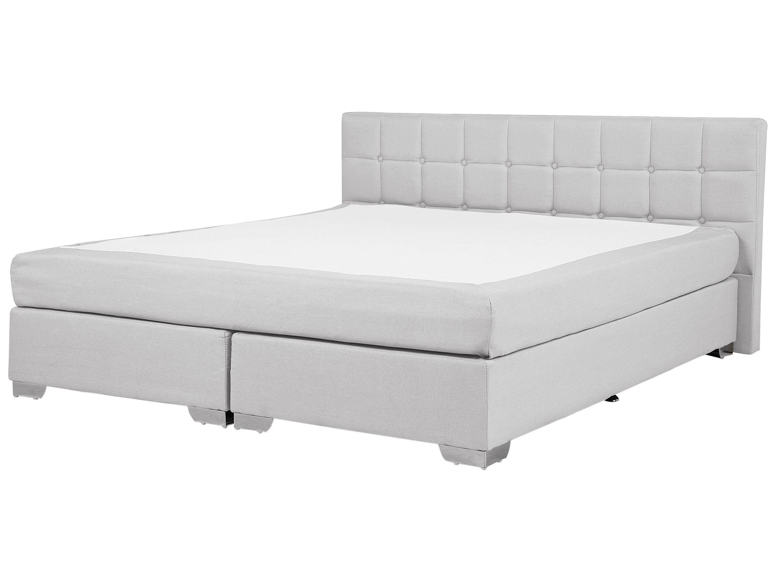 Beliani Lit Boxspring en Polyester Moderne ADMIRAL  