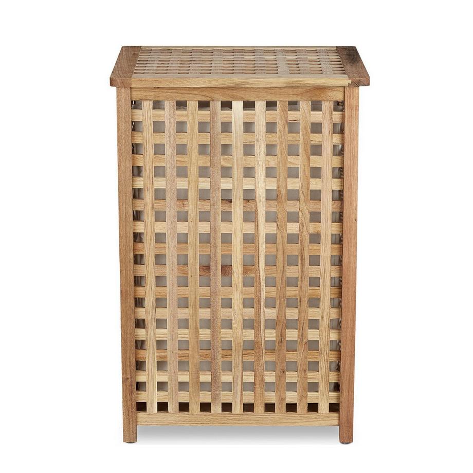 B2X Cesto portabiancheria in legno di noce  