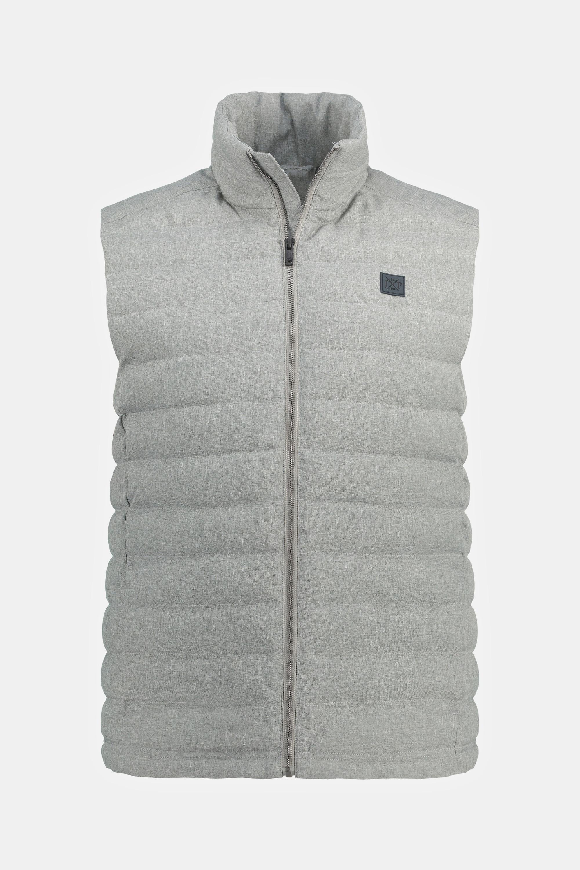 JP1880  Gilet trapuntato per l'outdoor con colletto alto e zip 