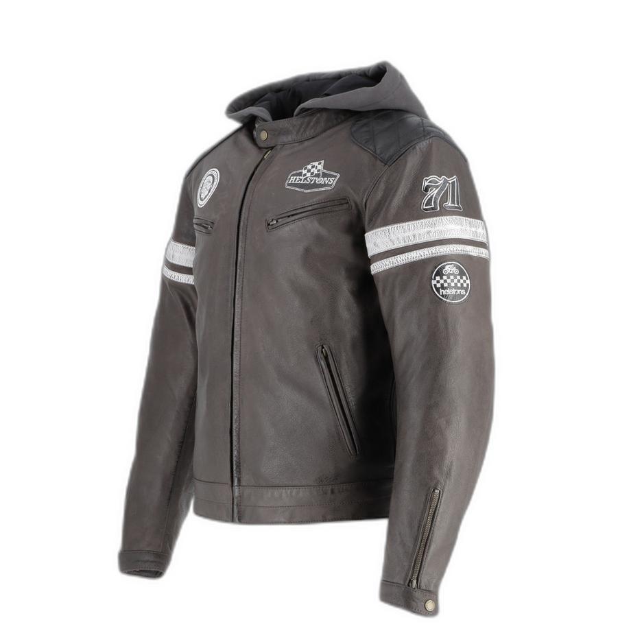 Helstons Riposte Giacca Moto in Pelle  