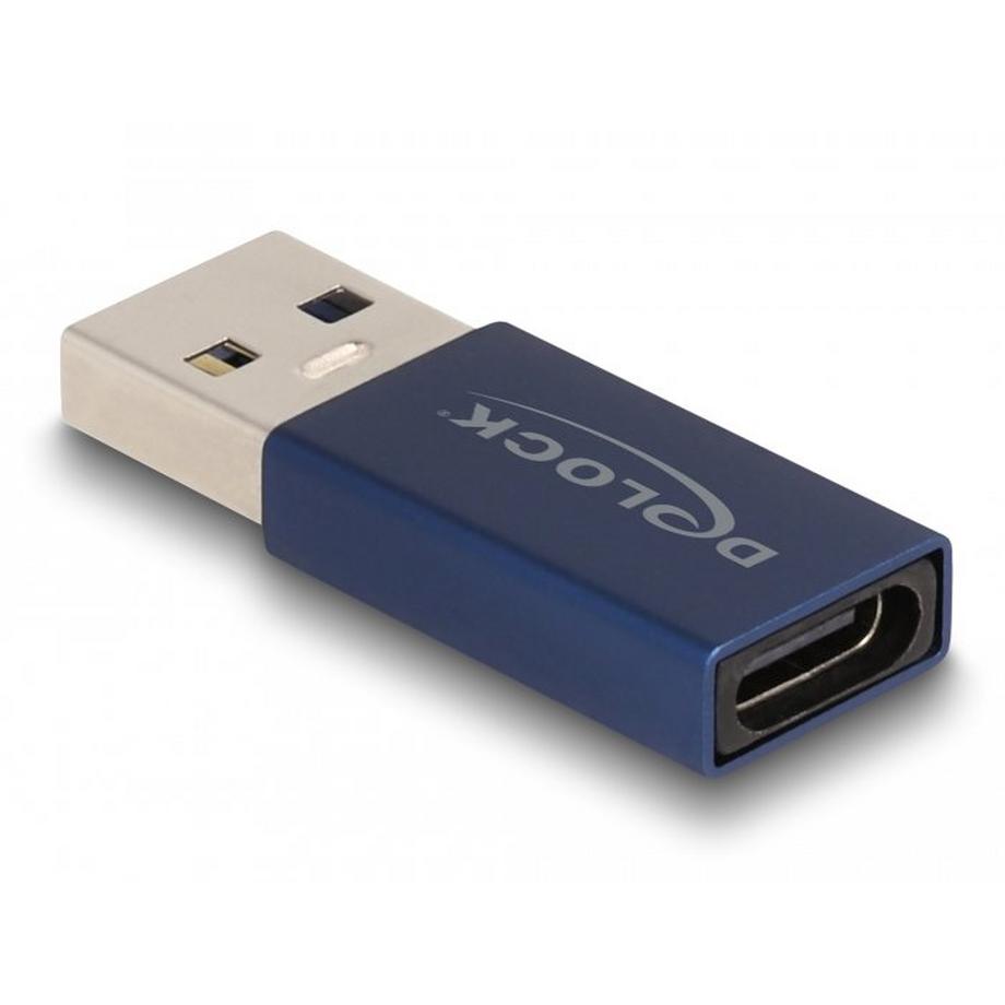 DeLock  DeLOCK 60049 changeur de genre de câble USB C USB A Bleu 