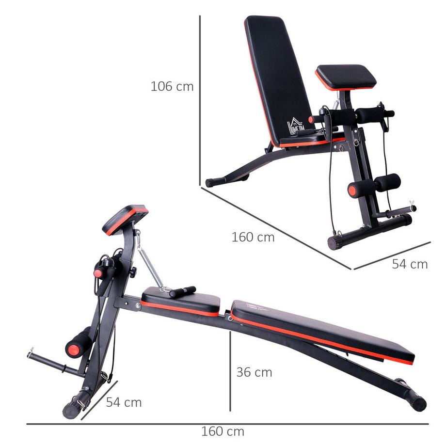 HOMCOM  banc de musculation 
