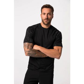 Maglia per il fitness con scollo a girocollo, mezze maniche raglan e FLEXNAMIC®