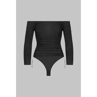 MAISON CLOSE  Body a perizoma con scollo a barca - Nuit Fauve 