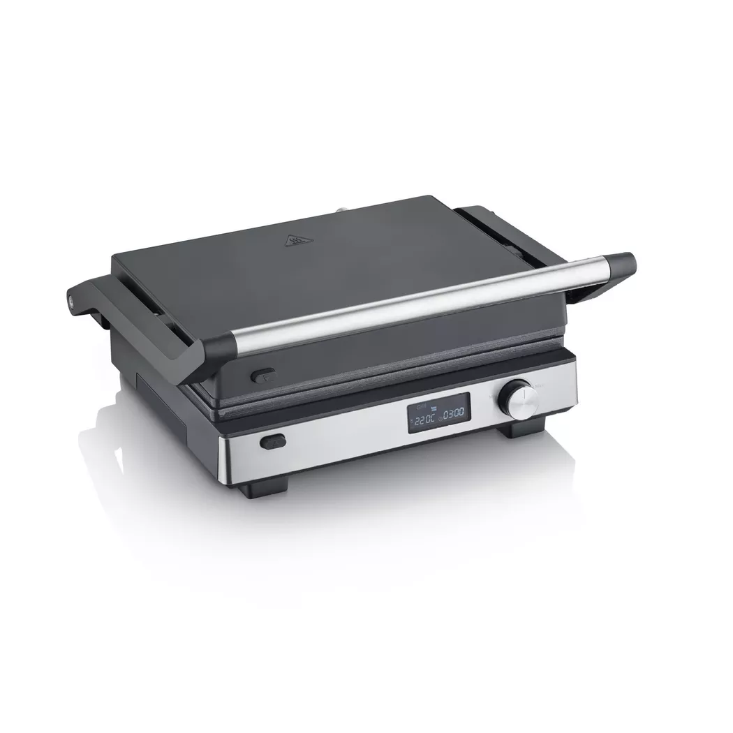 Severin 2380 Kontaktgrill Schwarz, Silber
