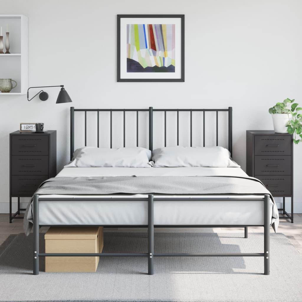 VidaXL Armoire de chevet acier  