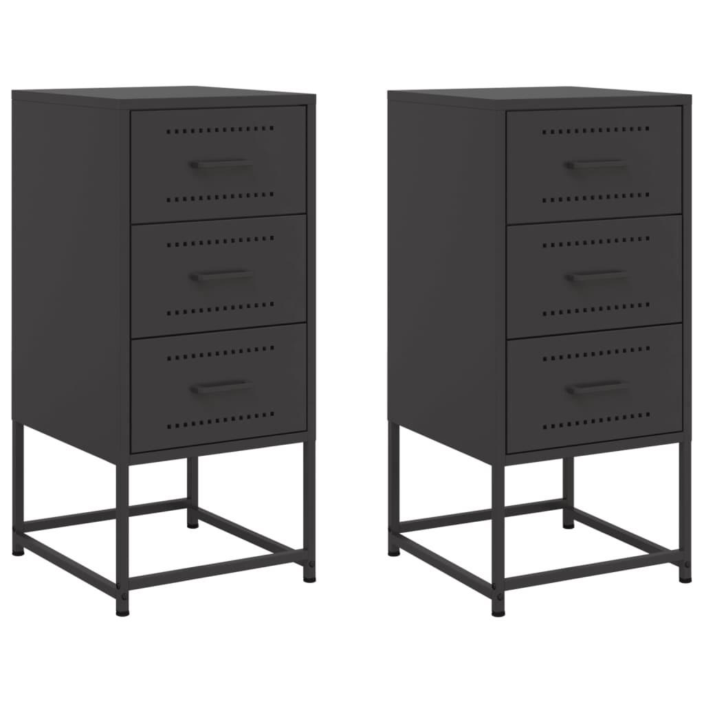 VidaXL Armoire de chevet acier  