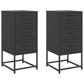 VidaXL Armoire de chevet acier  