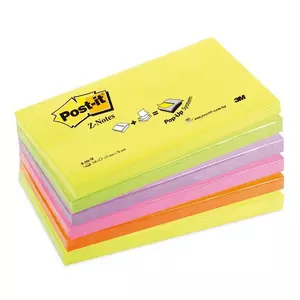 POST-IT Z-Notes neon 76x127mm R-350NRB rainbow 6x100 Blatt
