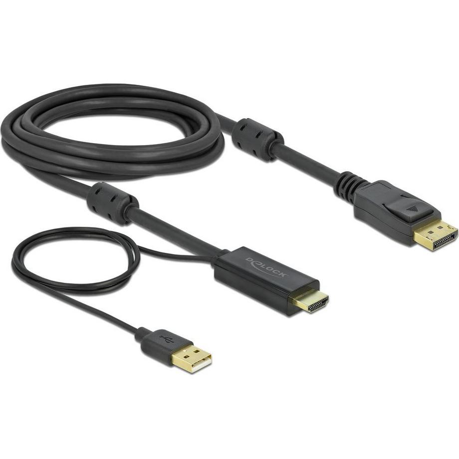 DeLock  DeLOCK Cavo da HDMI a DisplayPort 4K 30 Hz 3 m 
