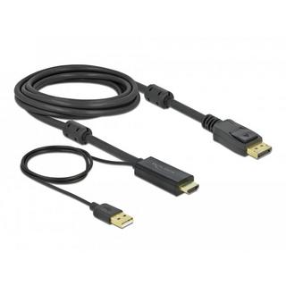 DeLock  DeLOCK Câble HDMI vers DisplayPort 4K 30 Hz 3 m 