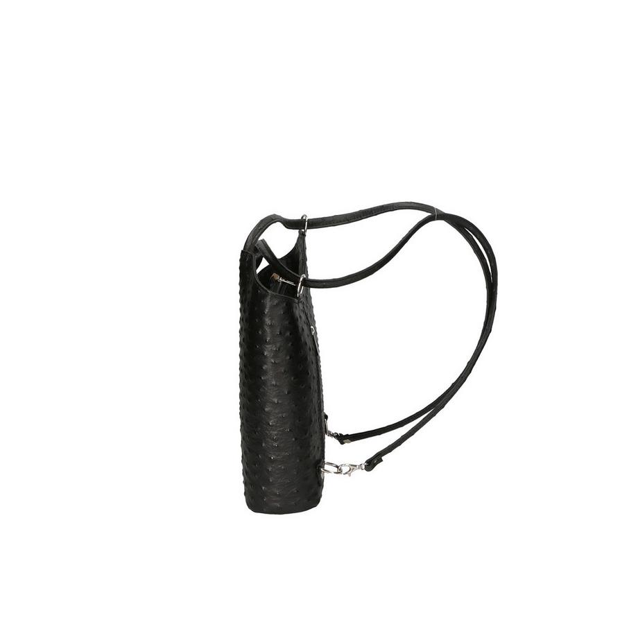 Gave Lux Zaino convertibile in pelle stampa struzzo  